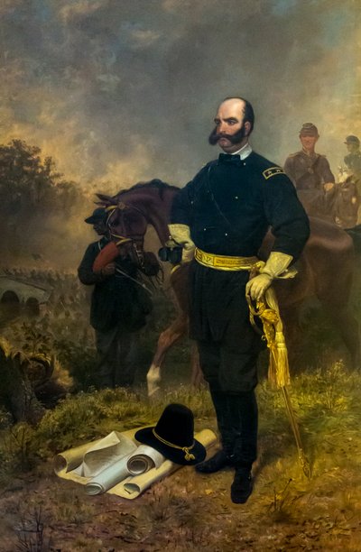 General Ambrose Burnside at Antietam by Emanuel Gottlieb Leutze